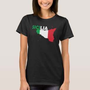Camiseta Mapa Siciliano Italiano