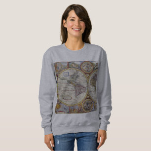 Camiseta Mapa Thunder_Cove do vintage do viajante de mundo