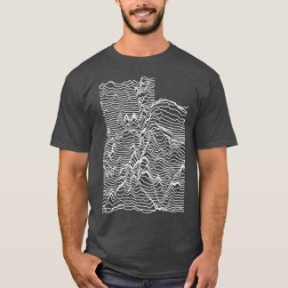 Camiseta Mapa Topográfico De Elevações Desconhecidas De Uta
