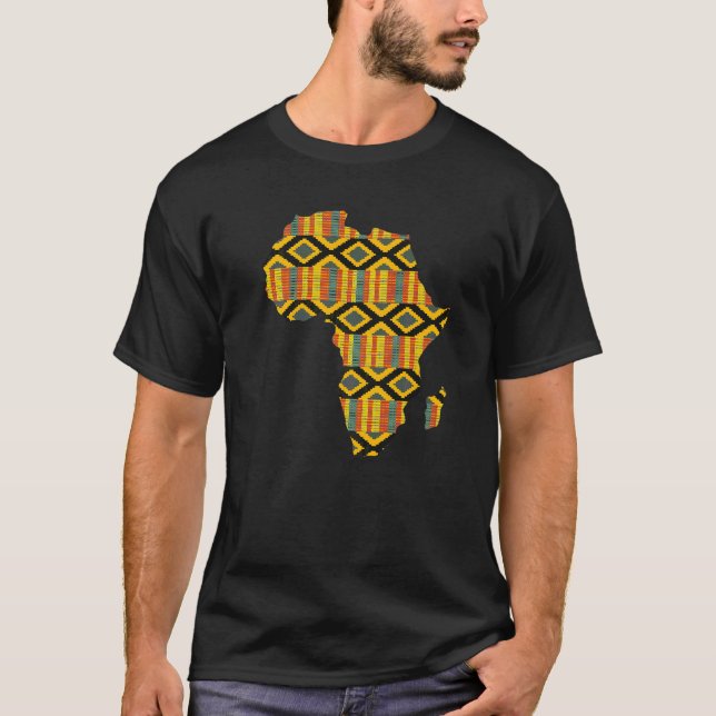 Camiseta Mapa tribal do Impressão africano do mapa de dashi (Frente)