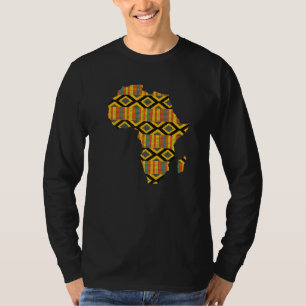 Camiseta Mapa tribal do Impressão africano do mapa de dashi