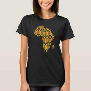Camiseta Mapa tribal do Impressão africano do mapa de dashi