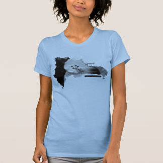 Camiseta Mapa tropical de flores da República Dominicana Hi