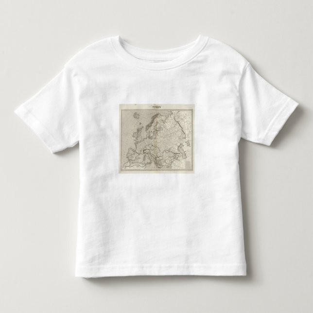 Camiseta Mapa uncolored de Europa (Frente)