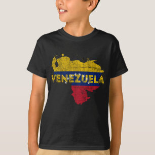 Camiseta Mapa venezuelano e bandeira Souvenir - Vene em dif