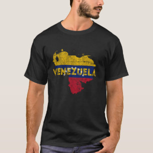 Camiseta Mapa venezuelano e bandeira Souvenir - Vene em dif