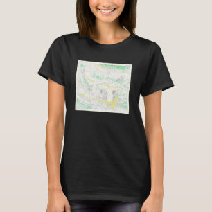 Camiseta Mapa Vintage Tachikawa Japão 1945