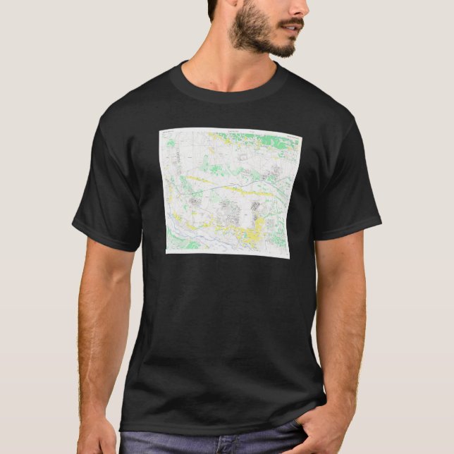 Camiseta Mapa Vintage Tachikawa Japão 1945 (Frente)