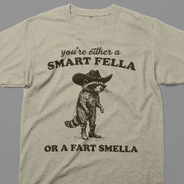 Camiseta Mapache Fart Smella Cara de Pau