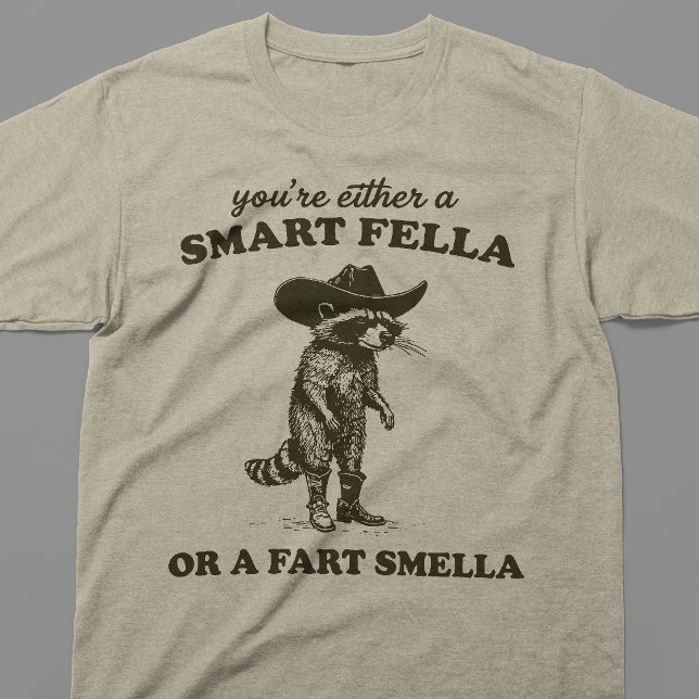 Camiseta Mapache Fart Smella Cara de Pau (Criador carregado)