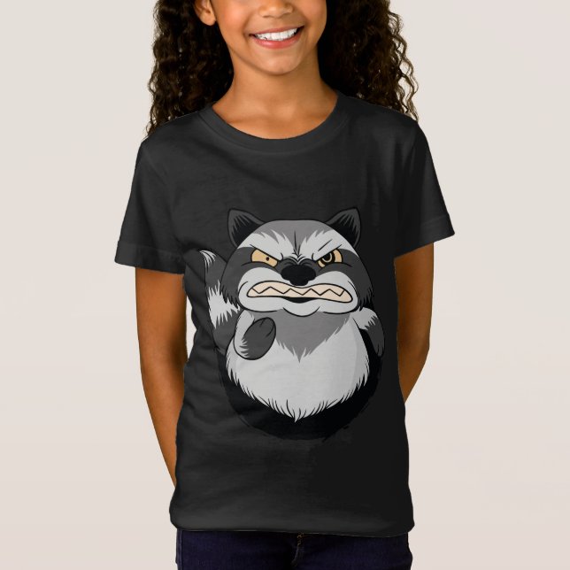 Camiseta Mapache Mal-humorado (Frente)