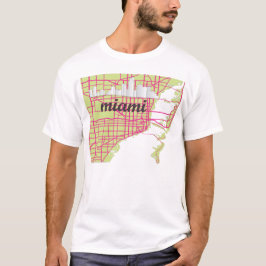 Camiseta mapas Miami