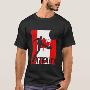 Camiseta Mapeando Folha do Canadá Equipe de futebol canaden