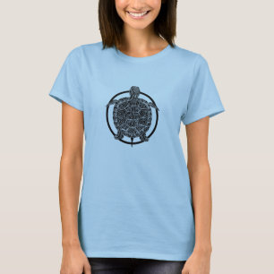 Camiseta Mapear Desenho de Tartaruga - Série de Círculos