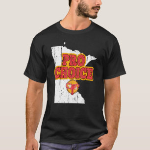 Camiseta Mapear O Aborto De Minnesota Feminista Pro Choic