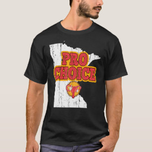 Camiseta Mapear O Aborto De Minnesota Feminista Pro Choic
