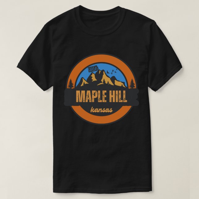 Camiseta Maple Hill, Kansas (Frente do Design)