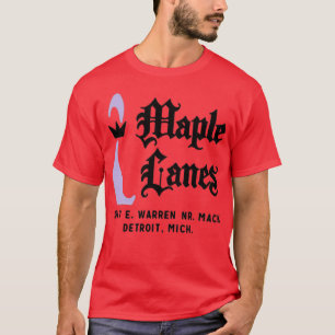 Camiseta Maple Lanes - Detroit, MI - Boliche Vintage