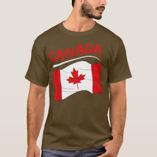 Camiseta Maple Leaf Canada Day Flag Canadá