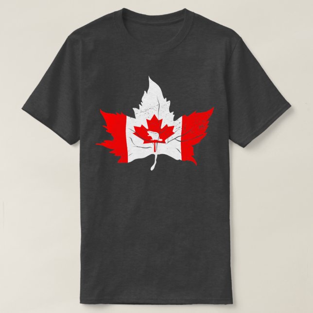 Camiseta Maple Leaf Canadian Flag Canada Day 2023 (Frente do Design)