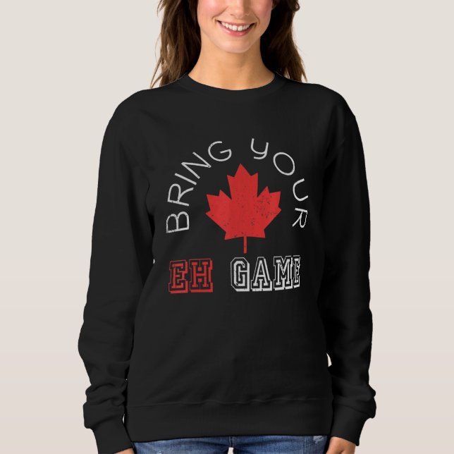 Camiseta Maple Leaf Canadian Pride Eh Game Canadá (Frente)
