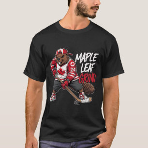 Camiseta Maple Leaf Grind - Castor de Hóquei Canadense