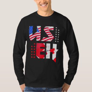 Camiseta Maple Leaf U Flag Canadian American Pride Useh Ca