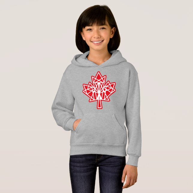 CAMISETA MAPLE MADE WITH TRIANGLES CANADA FLAG BY MASANSER (Frente Completa)