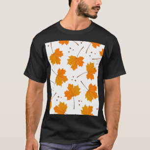 Camiseta Maple Mirth: Folhas de outono de Cartoon