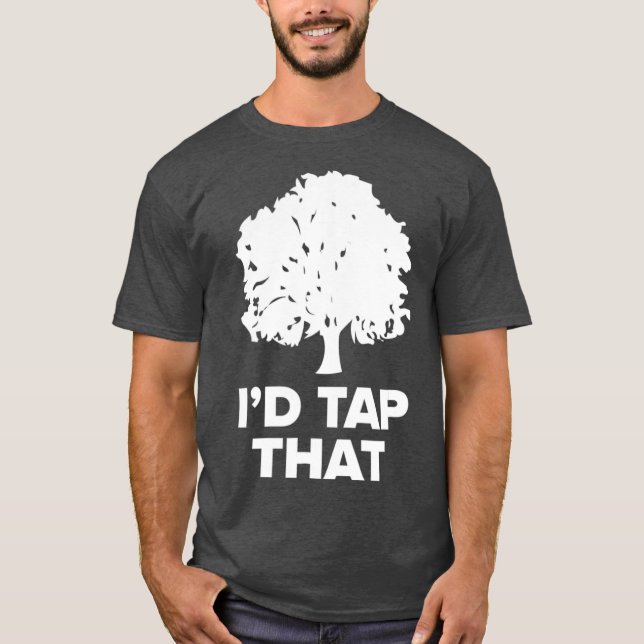 Camiseta Maple    SugaringEngraçado Xarope Farming Id Tap Q (Frente)