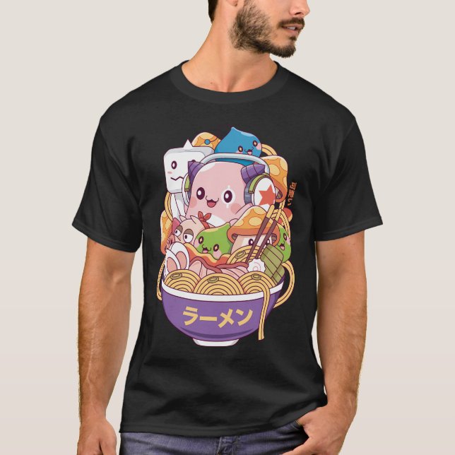 Camiseta Maple World Monsters Ramen (Frente)