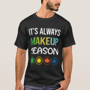 Camiseta Maquiagem da Temporada Divertida