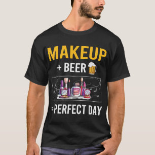Camiseta Maquiagem do dia da cerveja