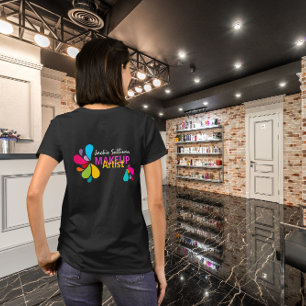 Camiseta Maquilhador do respingo da cor