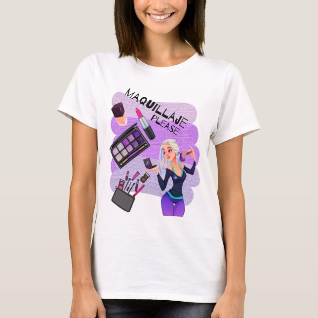 CAMISETA MAQUILLAJE PLEASE (Frente)