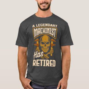 Camiseta Máquina Cnc de Máquina Metalúrgica Aposentada