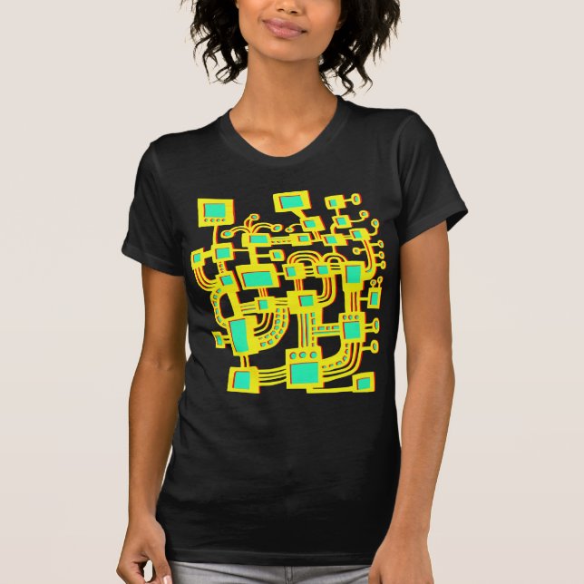 Camiseta Máquina de alienígena - Cor (Frente)