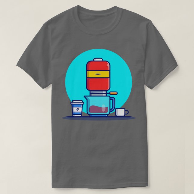 Camiseta Máquina De Café V60 Mug E Xícara (Frente do Design)