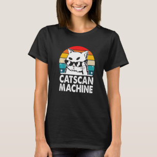 Camiseta Máquina de Catscan Gato Gatito Humor Equipe Médica