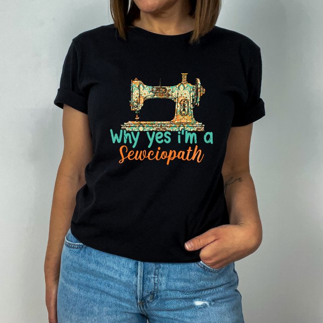 Camiseta Máquina de costura engraçada (Criador carregado)