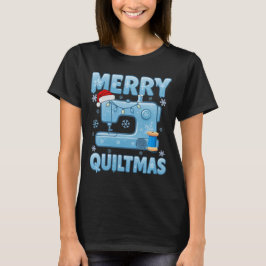 Camiseta Máquina de Costura Feliz Natal com Colcha 4