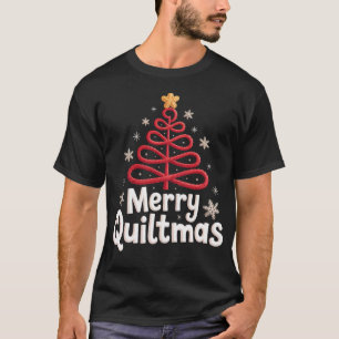 Camiseta Máquina de Costura Feliz Natal de Colchas