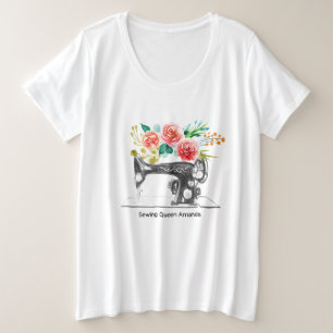 Camiseta Máquina de Costura Preta