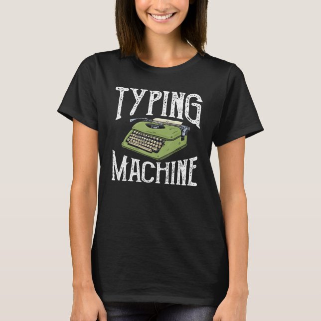 Camiseta Máquina de Digitação de Autor (Frente)