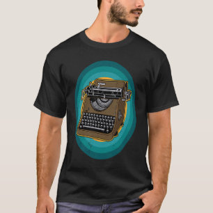 Camiseta Máquina de escrever Jornalistas retroralistas rese