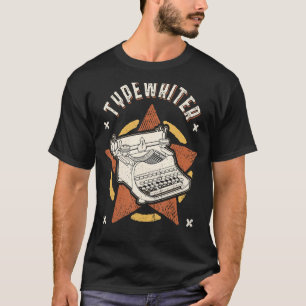 Camiseta Máquina de escrever Vintage Retro Clássico