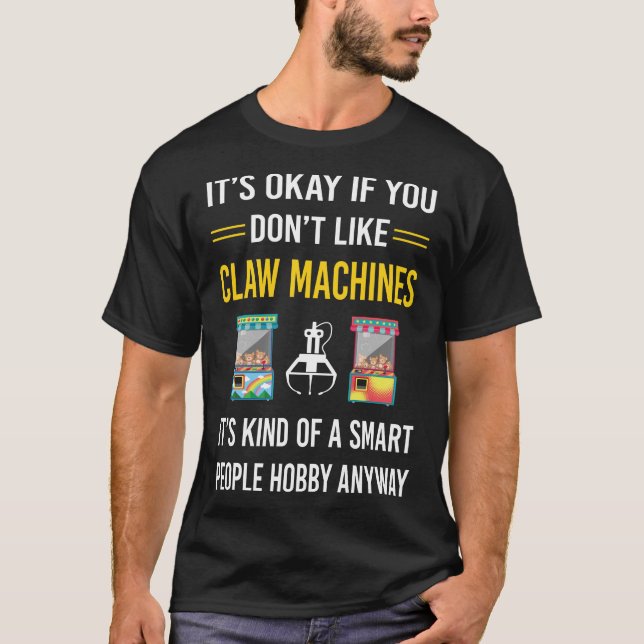 Camiseta Máquina de Garra de Pessoas Inteligentes (Frente)