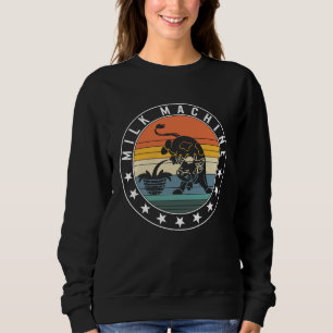 Camiseta Máquina de Leite de Amamentação Vaca Mãe Suporte C
