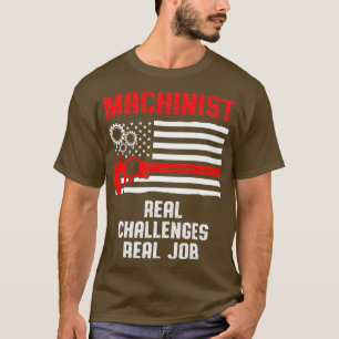 Camiseta Máquina de Máquina de Trabalho Machinista
