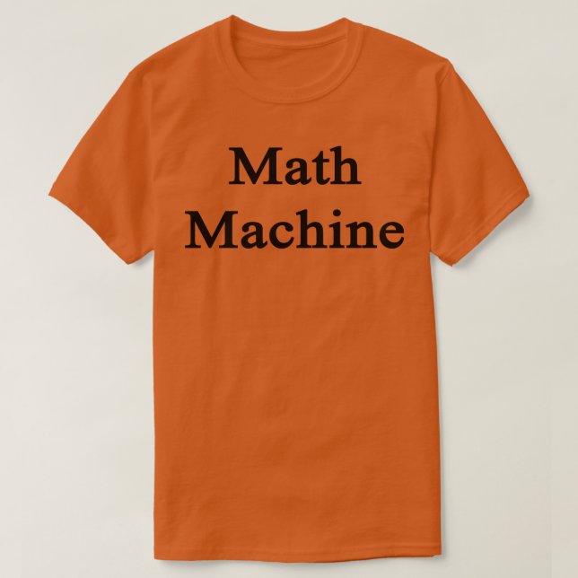 Camiseta Máquina de Matemática (Frente do Design)